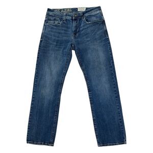 TK Axel Mens Slim Bootcut Blue Jeans Size 34x32